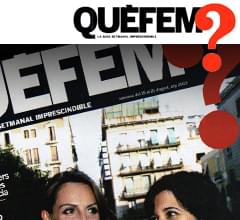 Artículo en el suplemento semanal QUÉ FEM de La Vanguardia en octubre de 2014. Imagen portada